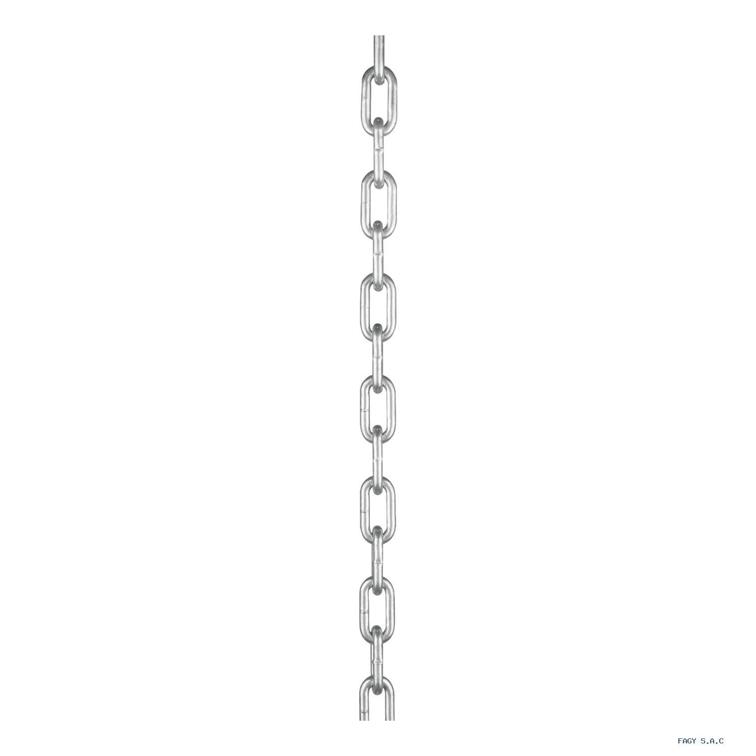 Cadena galvanizada 8 mm - 5/16", en saco con 50 kg, TRUPER