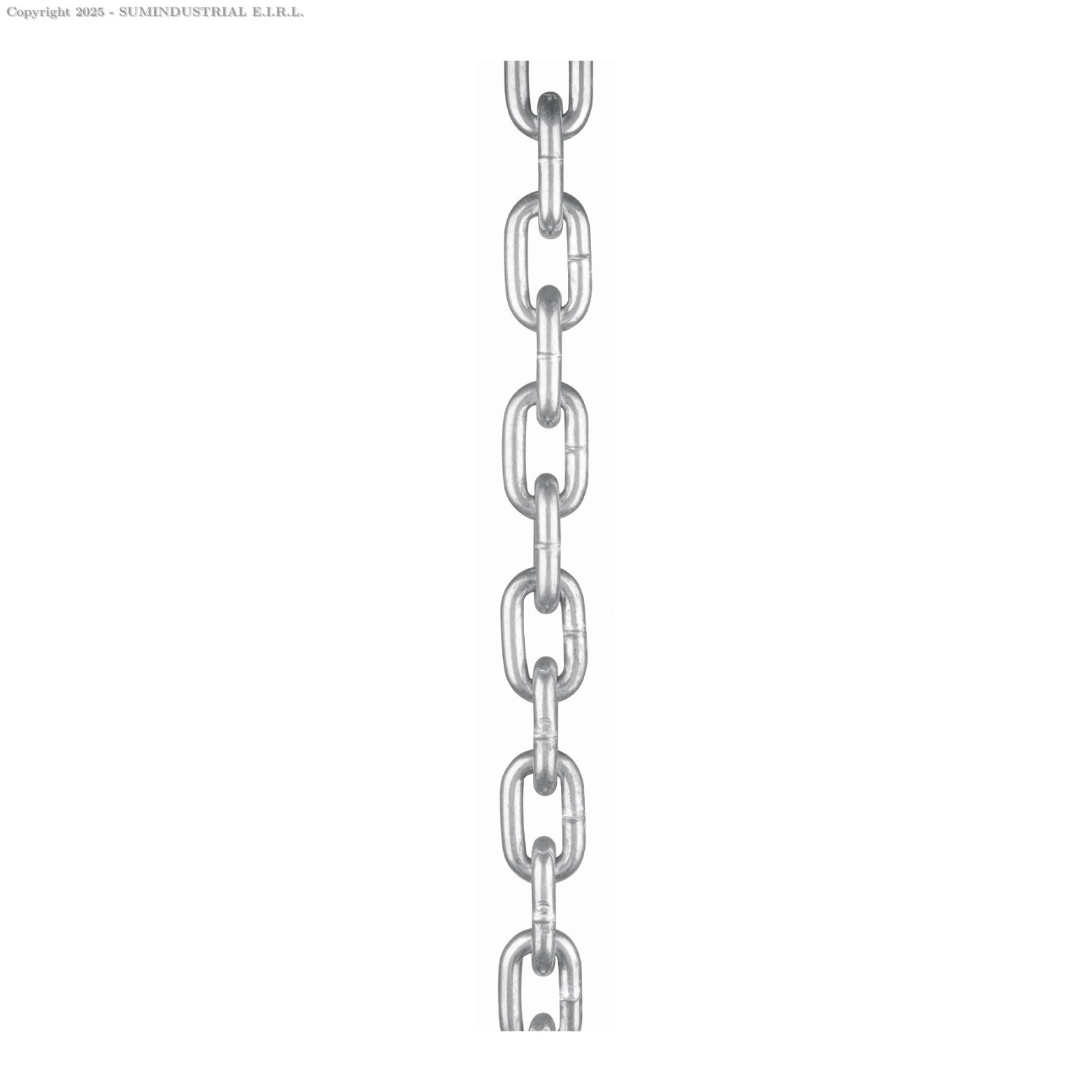 Cadena galvanizada 10 mm - 3/8", en saco con 50 kg, TRUPER