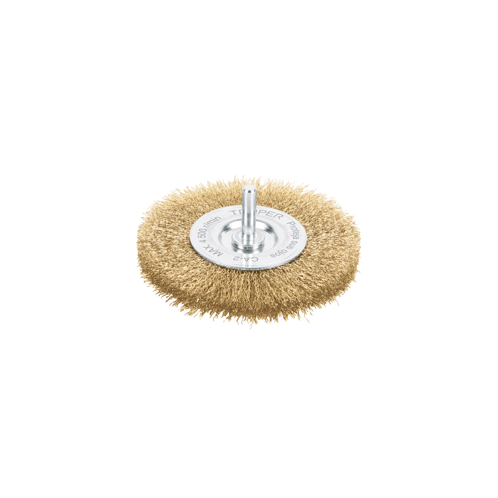 Carda circular 4" alambre fino para taladro, TRUPER