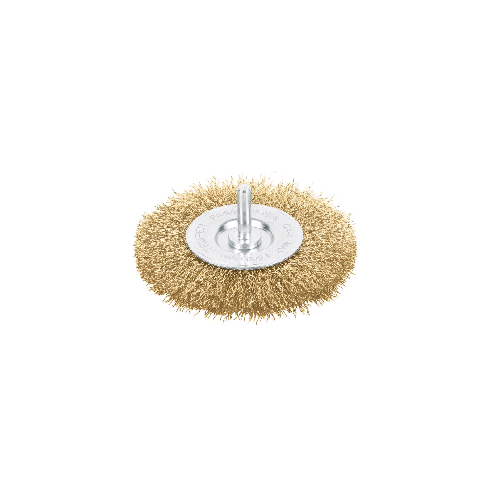 Carda circular 4" alambre grueso para taladro, TRUPER