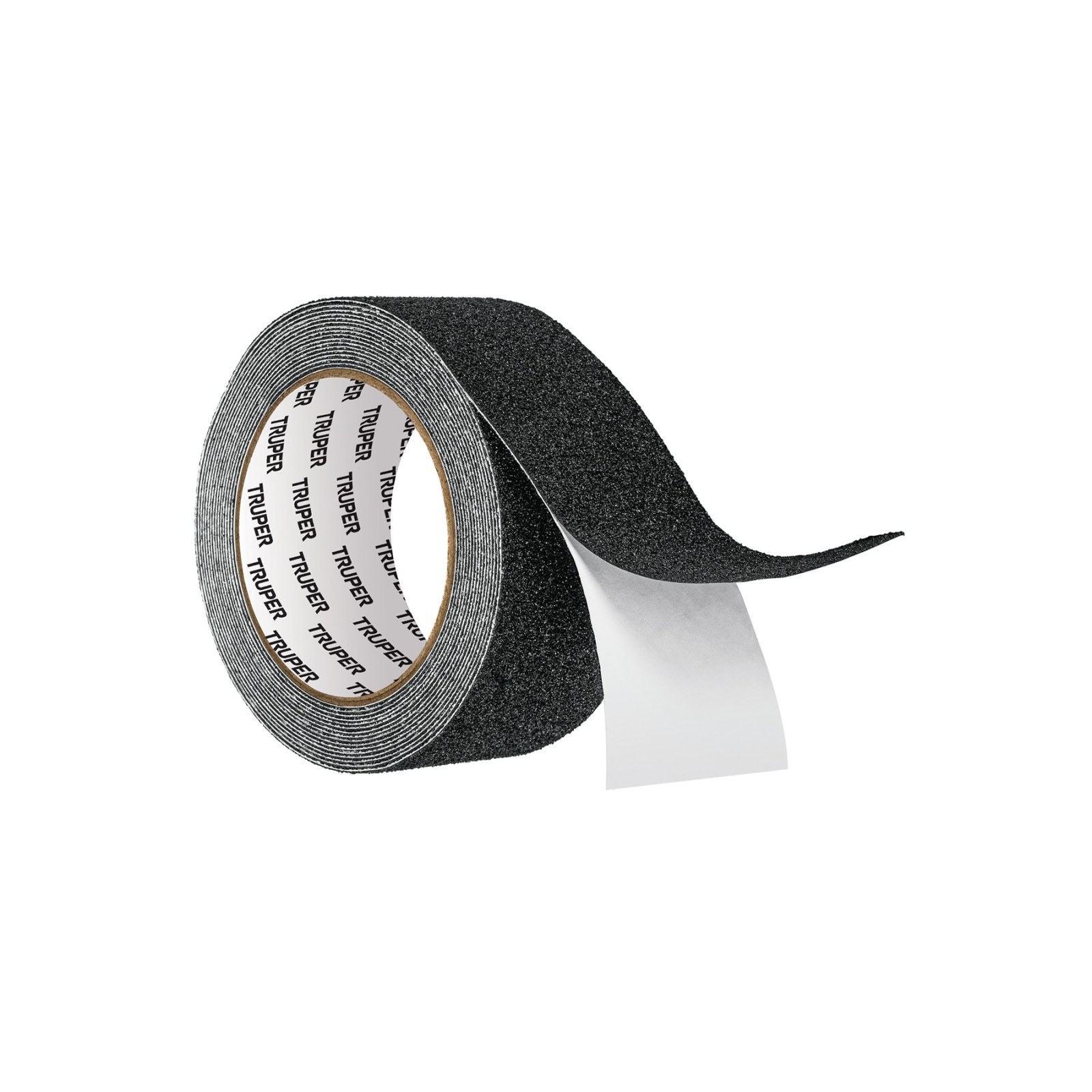 Rollo de 5 m de cinta antiderrapante negra 50mm con abrasivo