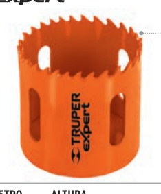 Brocasierra bimetálica 3-1/2", TRUPER EXPERT