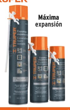 Espuma expansiva de poliuretano, 750 ml, TRUPER