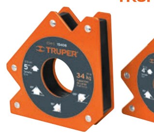 Escuadra magnética para soldar de 4", carga 22 kg, TRUPER
