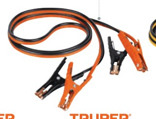 Cables pasa corriente 3 m, 225 A, 8 AWG, con funda, TRUPER