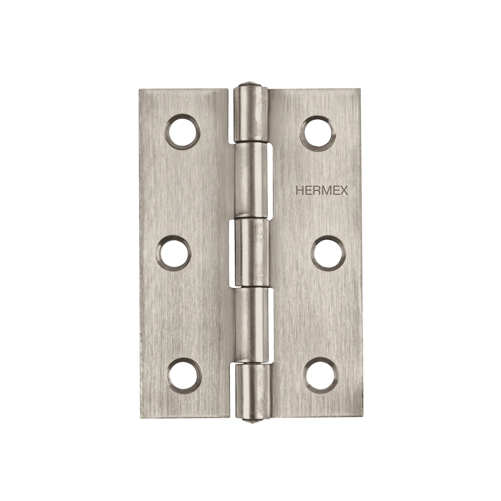 Bisagra rectangular 3-1/2" acero inoxidable, HERMEX