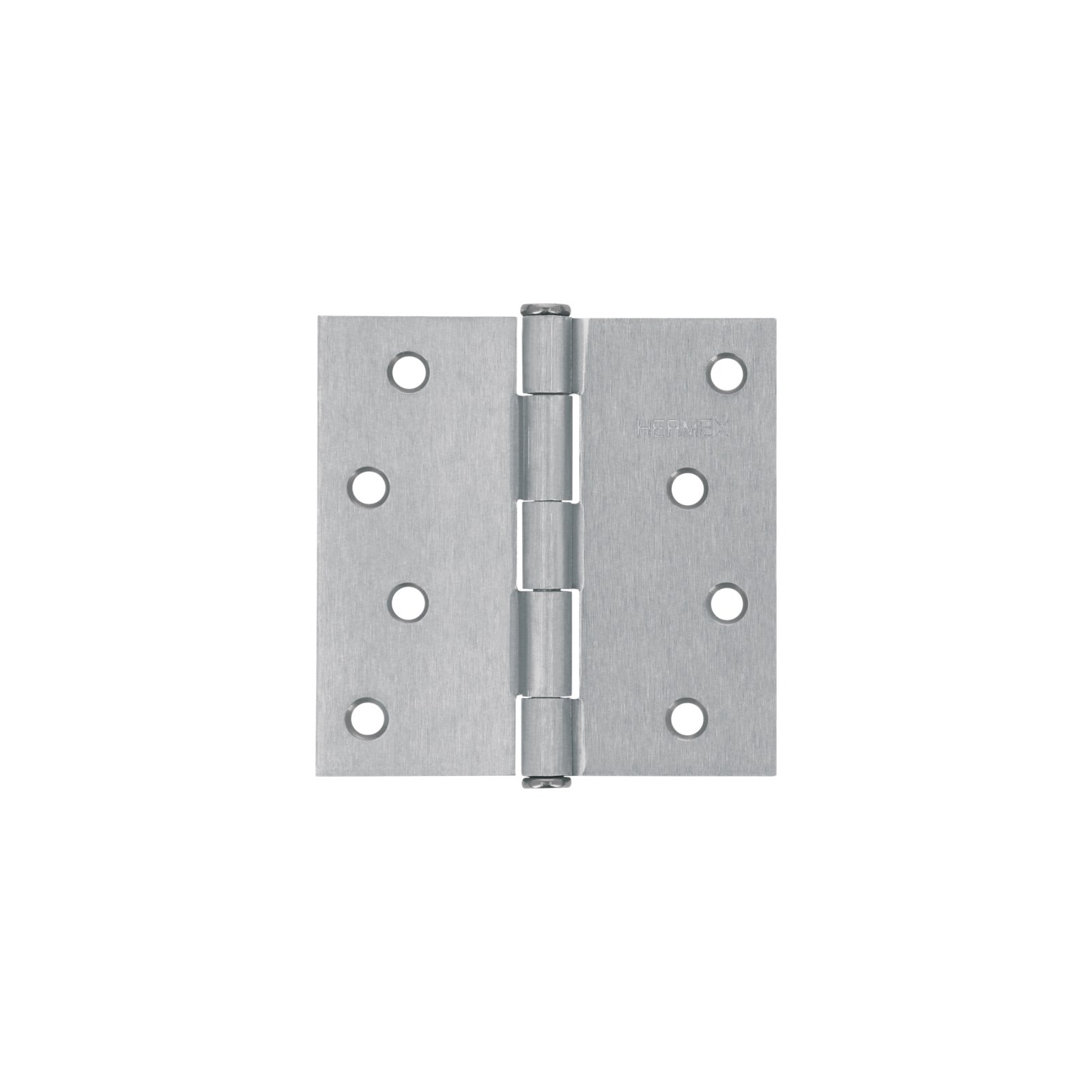 Bisagra cuadrada 4", satinado, cabeza plana, HERMEX